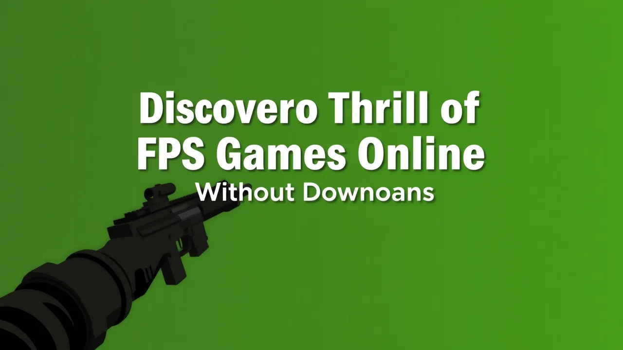 Discover the Thrill of FPS Games Online Without Downloads image