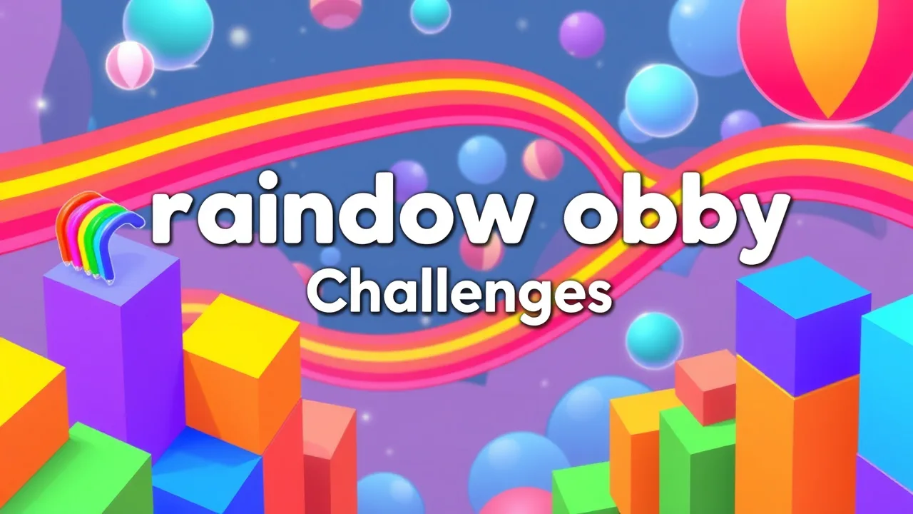 Explore the Vibrant World of Rainbow Obby Challenges image