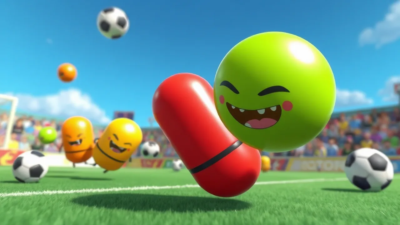 Pill Soccer on Crazy Games image