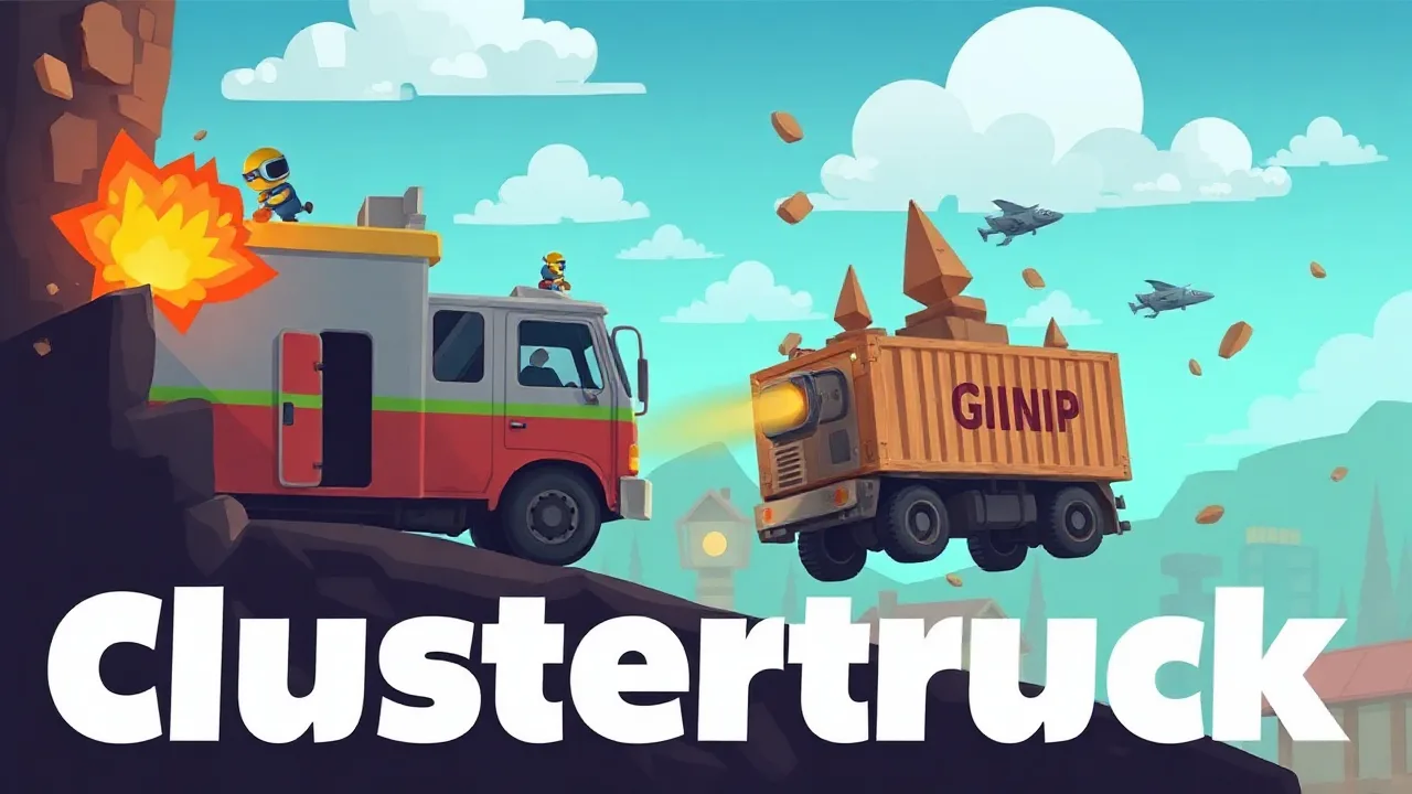 Explore the Thrills of Clustertruck Game Unblocked Now image