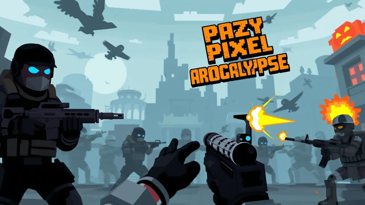 crazy pixel apocalypse unblocked online FPS chaos image