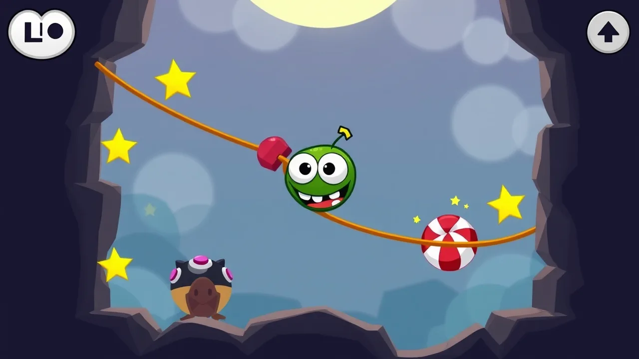 Cut the Rope Unblocked free browser puzzle fun image
