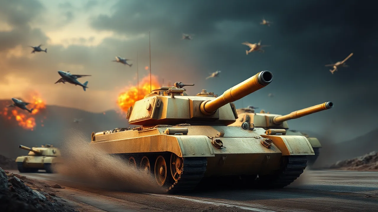 Unleash Your Strategy in Tank Battle War Commander image