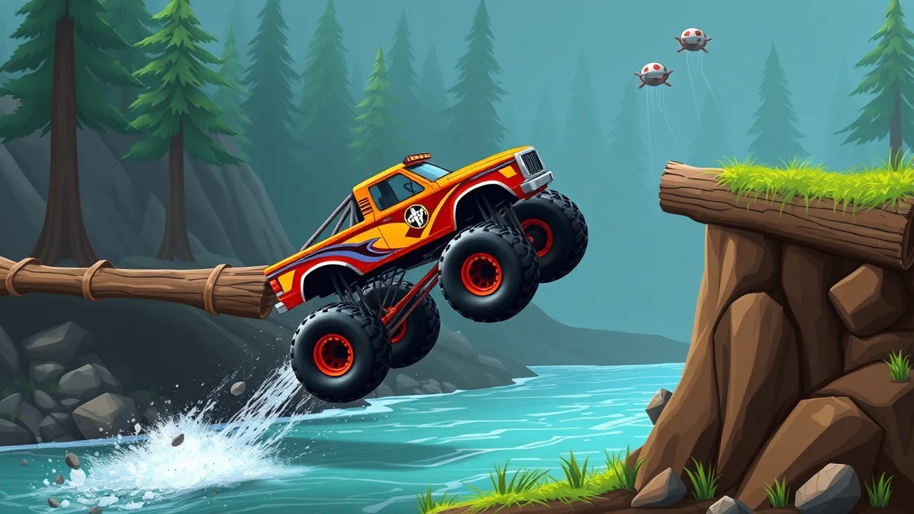 Free Monster Truck Browser Game Instant Play image