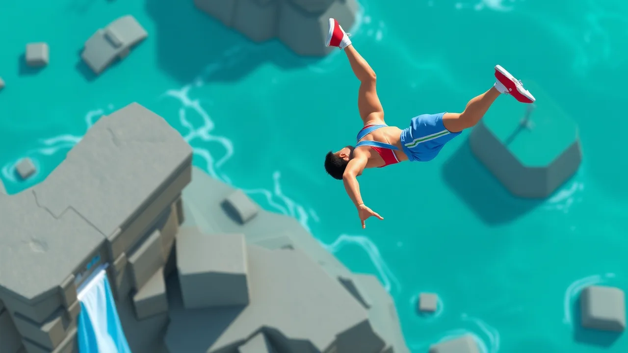 Free to Play Unblocked backflip dive 3d image
