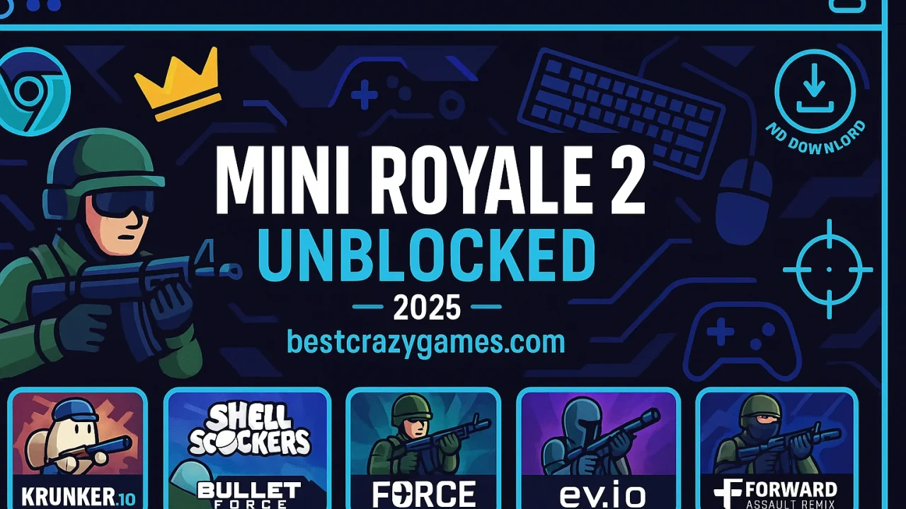 Mini Royale 2 Unblocked a fast browser battle royale that actually runs at work and school