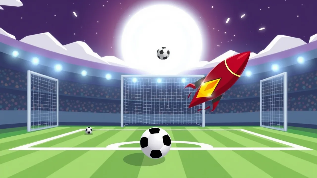 Straight to Game Unblocked rocket soccer image