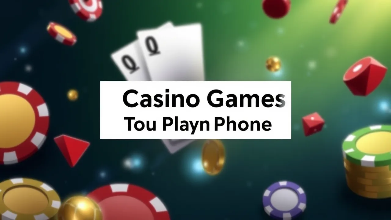 Top 10 Casino Games You Can Play on Your Phone image
