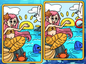 Mermaids: Spot The Differences image