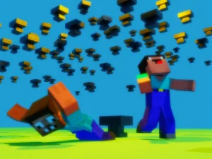 Noob vs Pro But Anvil Rain Minecraft image