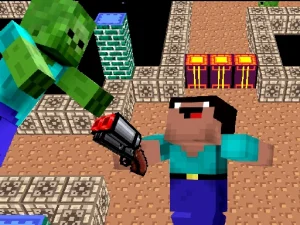 Space Adventure Noobiks Battle vs Zombies image