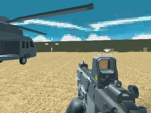 Blocky Combat Swat Vehicle Desert image