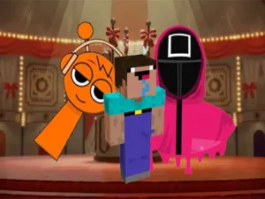 image bg Nextbots on Minecraft Squid Game Sprunki