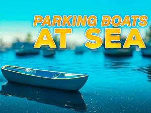Parking boats at sea image