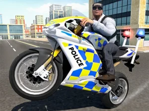Police Chase Motorbike Driver image