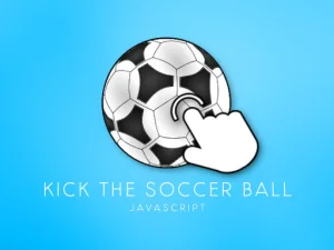 Kick the soccer ball image
