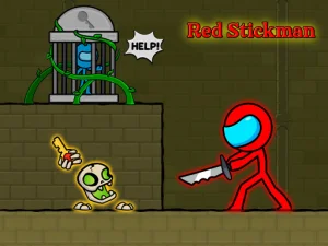 Red Stickman Fighting Stick image