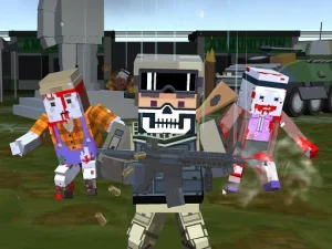 Pixel multiplayer survival zombie image