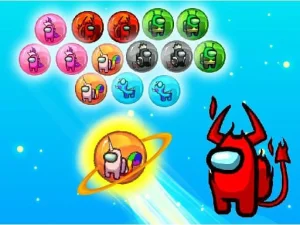 Among Us Bubble Shoot Puzzle image