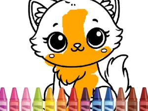 Cute Animals Coloring Adorable Fun for Kids image