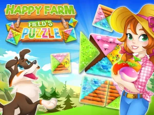image bg Happy Farm fields puzzle