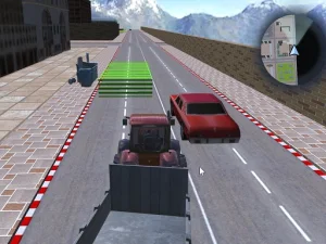 Tractor Driving Garbage collect image