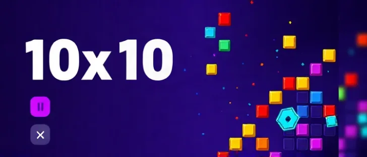 10x10 is a tetris like puzzle game - play now and enjoy image