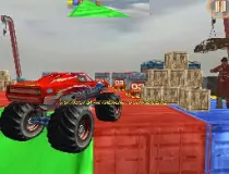 Monster Truck Driving Stunt