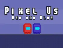 Pixel Us Red and B...